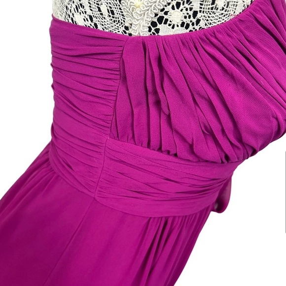 Lauren Ralph Lauren Halter Bow Dress in berry - Size: 4 - Picture 7 of 15